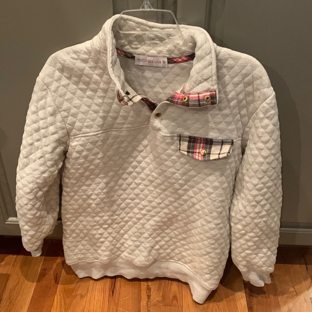 Quilted pullover